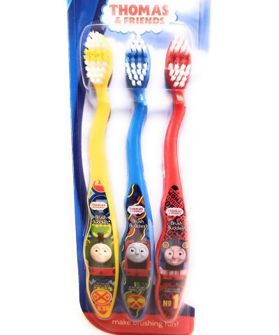 Thomas the Train & Friends Soft Toothbrushes 3 Pack (Blue Yellow Red) $14.04 Kids' Play Trains & Trams