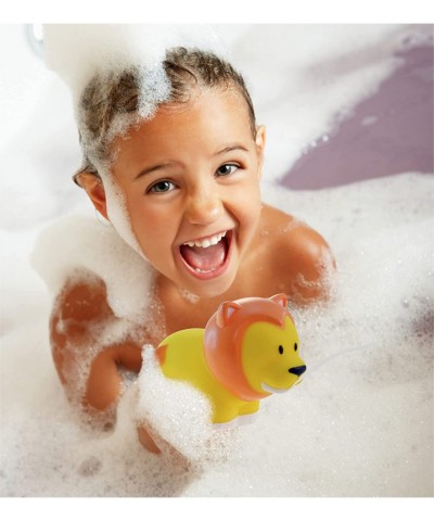 DolliBu Lion Bath Buddy Squirter - Floating Yellow Lion Rubber Bath Toy Fun Water Squirting Bathtime Play For Toddlers Cute W...