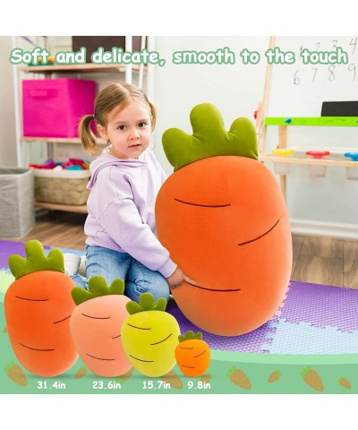 Cute Plush Pillow Carrot Stuffed Animal Kawaii Squishy Stuffed Animals Plushie Soft Hugging Body Pillow Plush Toy Gifts for K...