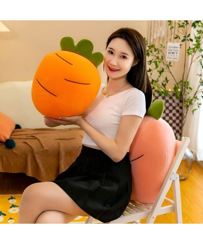 Cute Plush Pillow Carrot Stuffed Animal Kawaii Squishy Stuffed Animals Plushie Soft Hugging Body Pillow Plush Toy Gifts for K...