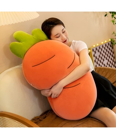 Cute Plush Pillow Carrot Stuffed Animal Kawaii Squishy Stuffed Animals Plushie Soft Hugging Body Pillow Plush Toy Gifts for K...