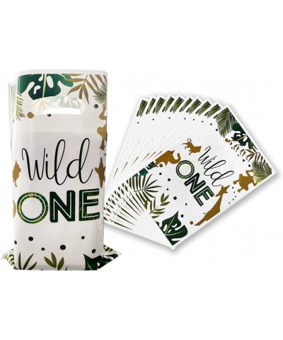 30 Packs Wild One Cute Party Gift Bags Jungle Safari Party Favors Wild One Animal Gift Candy Bags Kids Party Decorations for ...