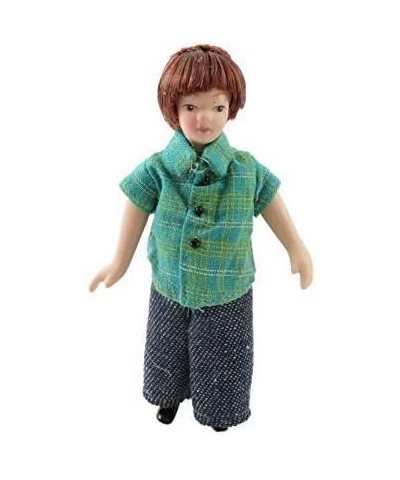 Dolls House Modern Boy in Summer T-Shirt & Jeans Little Brother Porcelain People $38.54 Dolls