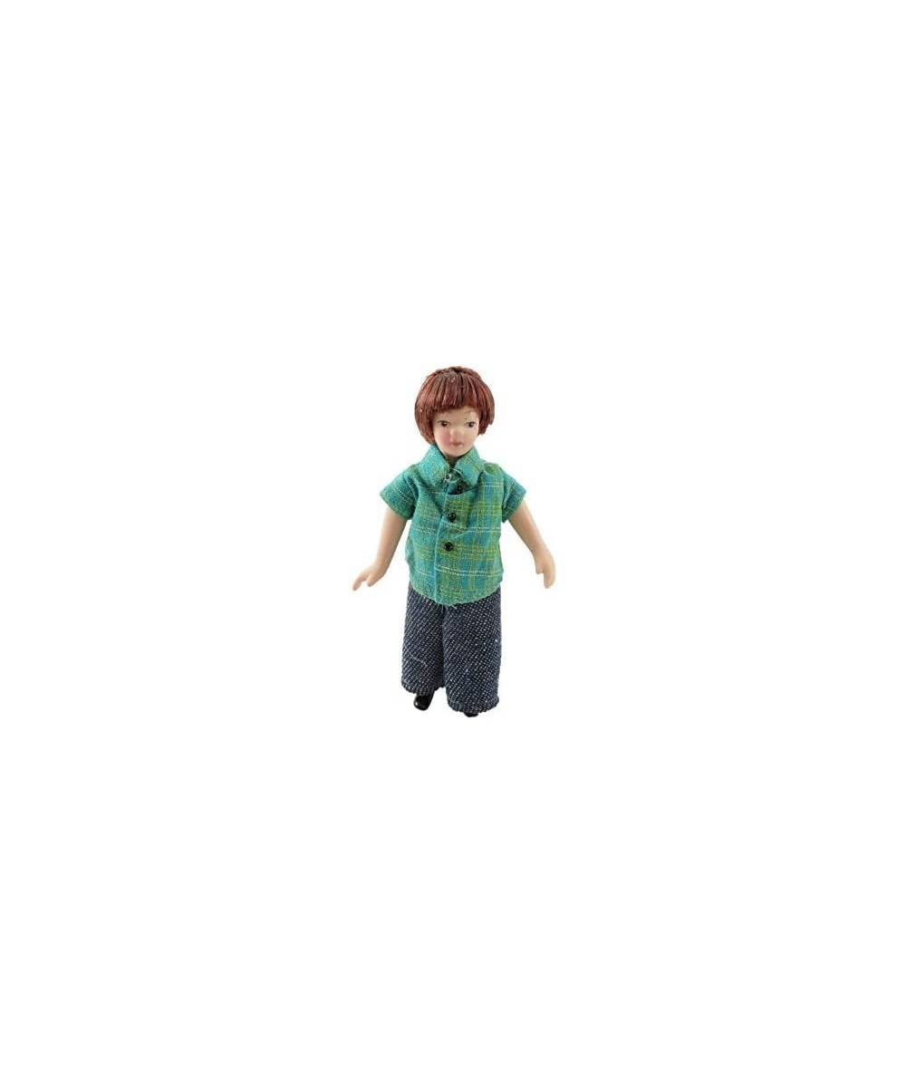 Dolls House Modern Boy in Summer T-Shirt & Jeans Little Brother Porcelain People $38.54 Dolls