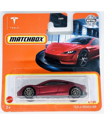 Matchbox 2022 - Tesla Roadster - Red - 4/100 - Short Card $18.45 Kids' Play Cars & Race Cars