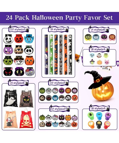 192 Pcs Halloween Stationery Party Favors for Kids Classroom Bulk Gifts Trick or Treat Goodie Bag Stuffers Including Bags Era...