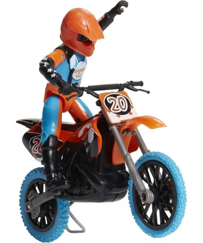 Motocross Bike Toys Moto Extreme Sports Bike & Rider with SFX Sounds by Jakks Pacific Action Figure Playsets - 20 Orange & Bl...