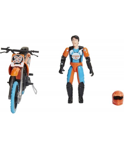 Motocross Bike Toys Moto Extreme Sports Bike & Rider with SFX Sounds by Jakks Pacific Action Figure Playsets - 20 Orange & Bl...