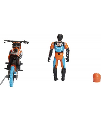 Motocross Bike Toys Moto Extreme Sports Bike & Rider with SFX Sounds by Jakks Pacific Action Figure Playsets - 20 Orange & Bl...