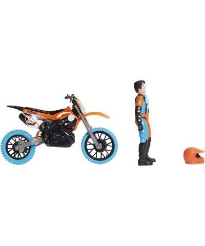 Motocross Bike Toys Moto Extreme Sports Bike & Rider with SFX Sounds by Jakks Pacific Action Figure Playsets - 20 Orange & Bl...