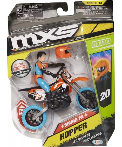 Motocross Bike Toys Moto Extreme Sports Bike & Rider with SFX Sounds by Jakks Pacific Action Figure Playsets - 20 Orange & Bl...