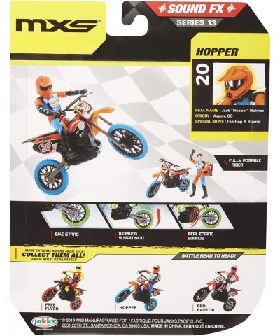 Motocross Bike Toys Moto Extreme Sports Bike & Rider with SFX Sounds by Jakks Pacific Action Figure Playsets - 20 Orange & Bl...