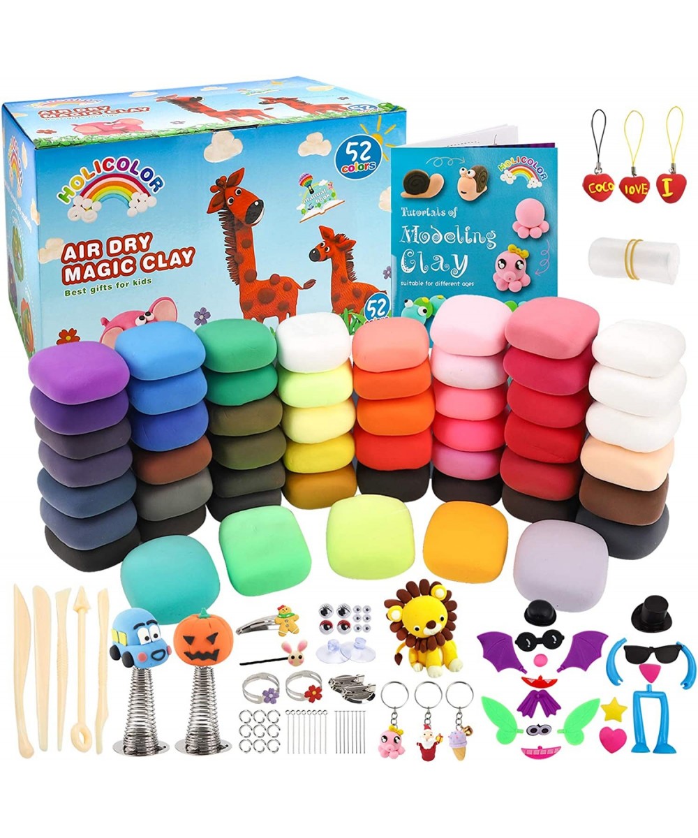 52 Colors Air Dry Clay Magic Clay for Kids Modeling Clay Kit for Kids Arts and Crafts Kit with Tools Best Gift for Girls and ...