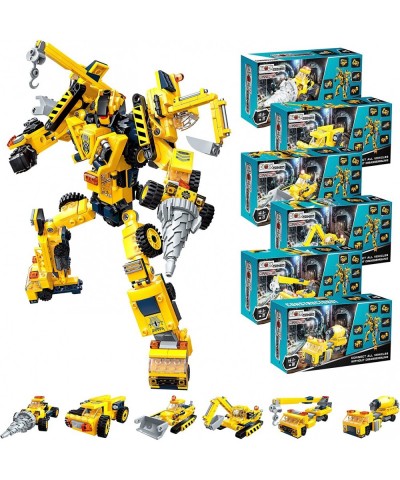 Transforming Toy BlockFormers Connector Set - 6-in-1 Robot Transforming Blocks Large Constructobot Transforming Toy Set STEM ...