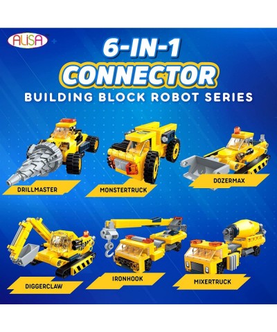 Transforming Toy BlockFormers Connector Set - 6-in-1 Robot Transforming Blocks Large Constructobot Transforming Toy Set STEM ...