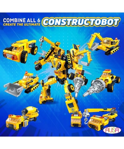 Transforming Toy BlockFormers Connector Set - 6-in-1 Robot Transforming Blocks Large Constructobot Transforming Toy Set STEM ...