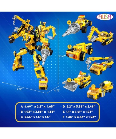 Transforming Toy BlockFormers Connector Set - 6-in-1 Robot Transforming Blocks Large Constructobot Transforming Toy Set STEM ...