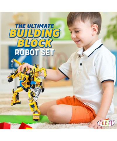 Transforming Toy BlockFormers Connector Set - 6-in-1 Robot Transforming Blocks Large Constructobot Transforming Toy Set STEM ...