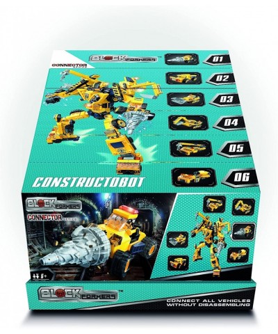 Transforming Toy BlockFormers Connector Set - 6-in-1 Robot Transforming Blocks Large Constructobot Transforming Toy Set STEM ...