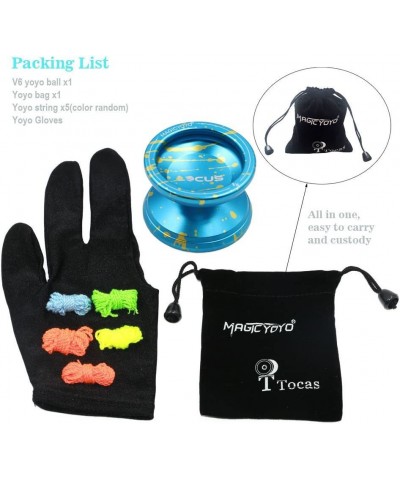 V6 LOCUS Beginners Yoyo Responsive Yo-yos for Kids Boys Yoyos Glove Bag and 5 Strings Blue & Golden $31.38 Yo-Yos