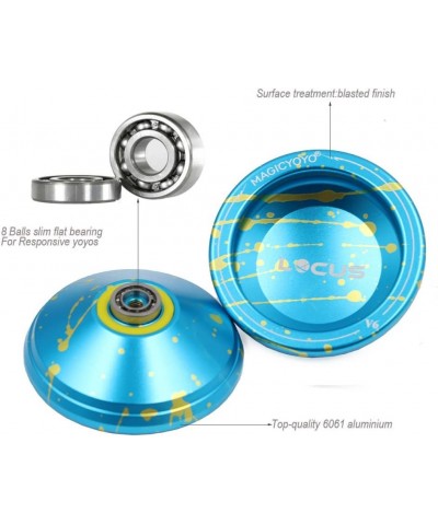 V6 LOCUS Beginners Yoyo Responsive Yo-yos for Kids Boys Yoyos Glove Bag and 5 Strings Blue & Golden $31.38 Yo-Yos