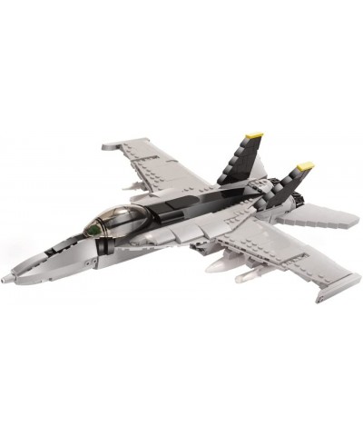 F/A-18E Bumblebee Fighter Military Army Airplane Building Bricks Set with 1 Figure 682 Pieces Air-Force Build Blocks Toy Gift...