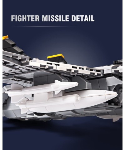 F/A-18E Bumblebee Fighter Military Army Airplane Building Bricks Set with 1 Figure 682 Pieces Air-Force Build Blocks Toy Gift...