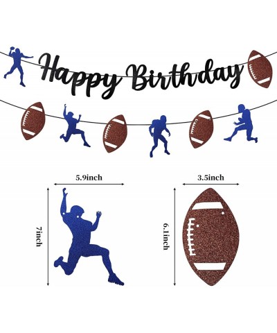 Football Banner Birthday Party Decorations for Boys Men Sports Theme Happy Birthday Party Supplies Football Birthday Decor Si...