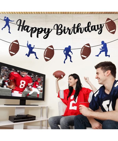 Football Banner Birthday Party Decorations for Boys Men Sports Theme Happy Birthday Party Supplies Football Birthday Decor Si...