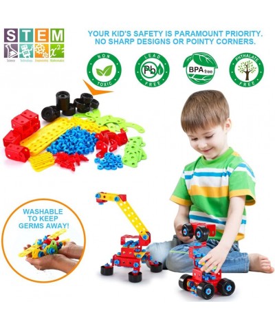 Building Toys STEM Toys 552 Piece Creative Construction Engineering Learning Set Toy for 3 4 5 6 7 8+ Year Old Boys & Girls K...