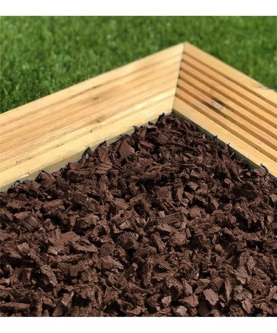 NuPlay Rubber Mulch Playground Flooring - Rubber Nugget Weed Barrier - Flooring for Swing Sets Play Areas Covers 1 Pack Earth...