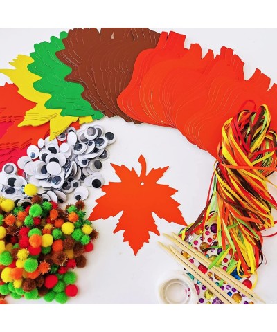 72 Sets Magic Color Scratch Art Fall Ornaments Decorations DIY Fall Craft Kits Scratch Paper Autumn Maple Oak Leaves Pumkins ...