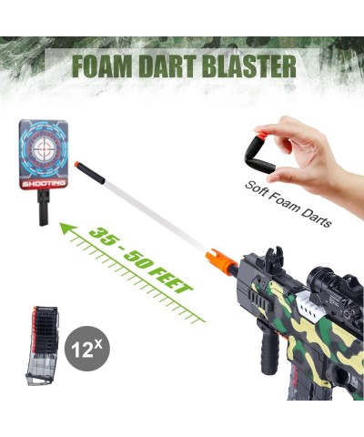 Toy Guns for Nerf Guns Bullet DIY Electric Automatic Toy Guns for Boys with 100 Pcs Refill Darts 3 Modes Burst Soft Blaster T...