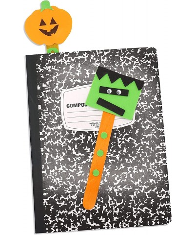 Halloween Bookmark Crafts for Kids (12 Pack) Bulk Fall Craft Kit Classroom Crafts Supplies Halloween Activities for Kids Ages...