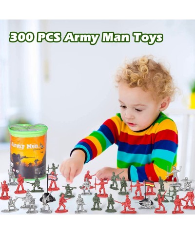 Plastic Army Men Toys for Boy 300 PCS Little Toys Soldiers Army Guys Action Figures for Kids Boys Girls $25.56 Play Figure Pl...