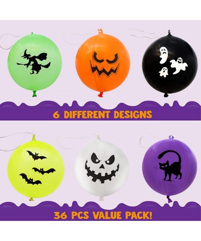 36 Pieces Halloween Punch Balloons for Halloween Punching Balloon Party Favor Supplies Decorations Trick or Treat Toys Hallow...