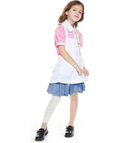 Mikan Tsumiki Cosplay Costume Dress Halloween Despair Maid Shirt Uniform with Apron $23.08 Kids' Costumes