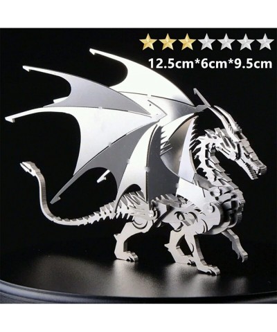 3D Metal Puzzle Set Stainless Steel Mechanical Models Ornaments DIY Assemble Detachable Animal Model Kit 3D Jigsaw Puzzles Ed...