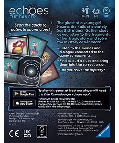 Echoes: The Dancer – A Thrilling and Immersive Audio Mystery Game for Ages 14 and up $16.54 Board Games