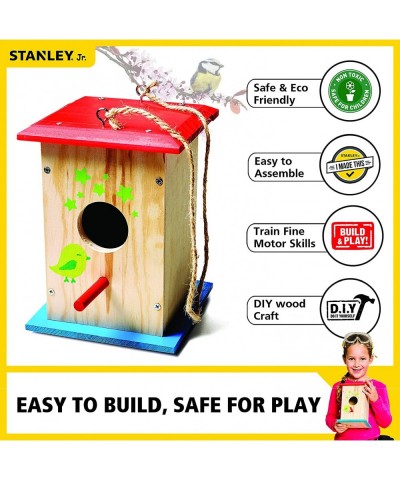 Stanley Jr DIY Bird House Kit for Kids and Adults - Easy Assembly Paint-A-Birdhouse Kit - Wooden Birdhouse Kit - Paint & Brus...