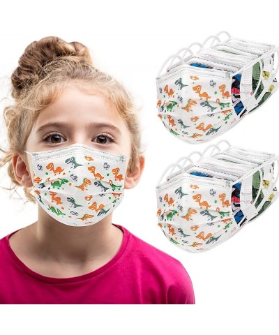 50Pcs Kids Disposable Face_Mask - Childrens Face_Mask Assorted Colors Cartoon Design Boys Girls 3-Ply Face_Covering School $2...