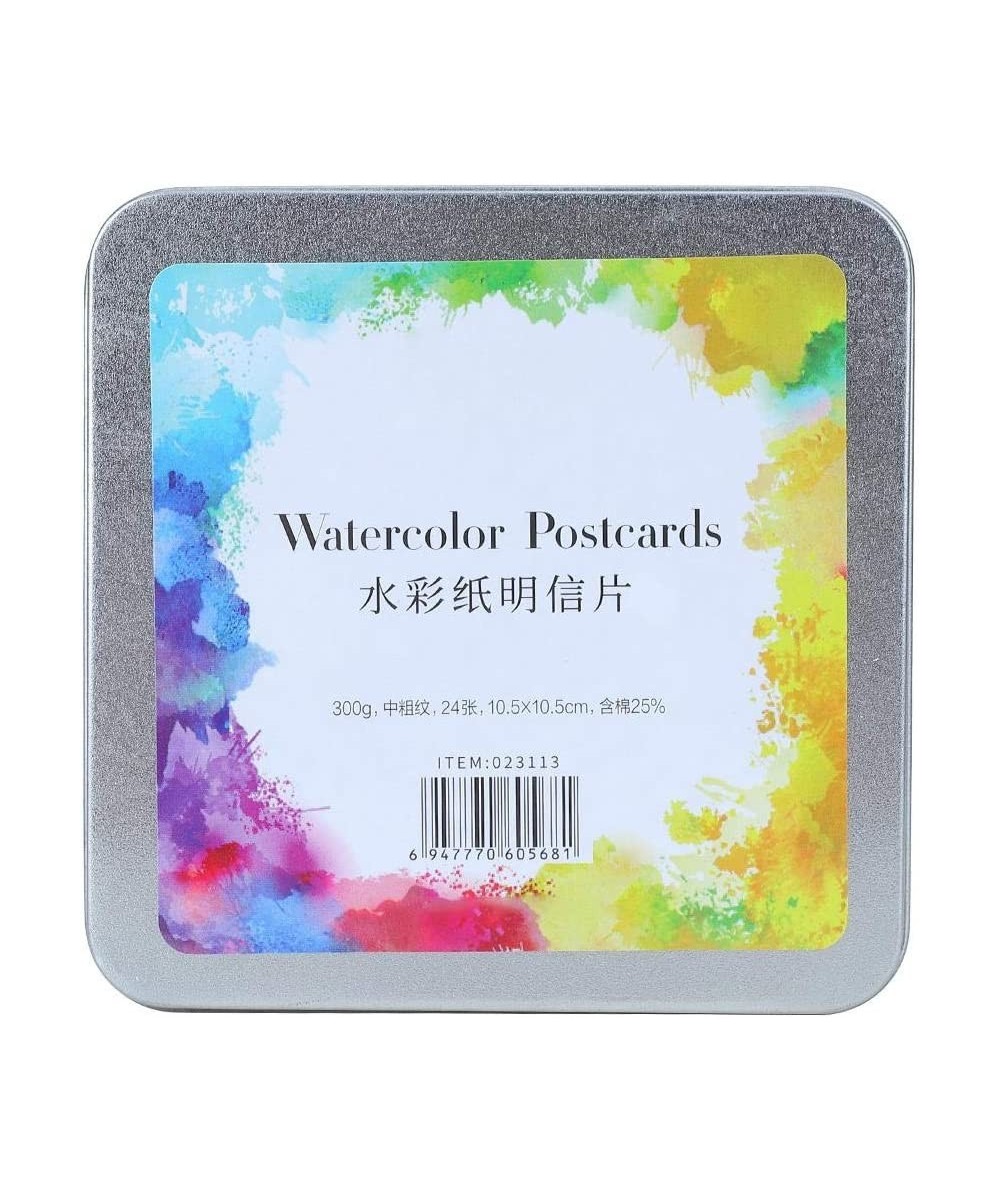 Watercolor Paper Art Paper Watercolor Paper Pad Watercolor Tool Paper Craft Supplies Cold(Square tin Box 24/Sheet) $22.09 Kid...