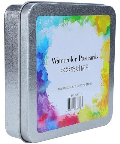 Watercolor Paper Art Paper Watercolor Paper Pad Watercolor Tool Paper Craft Supplies Cold(Square tin Box 24/Sheet) $22.09 Kid...