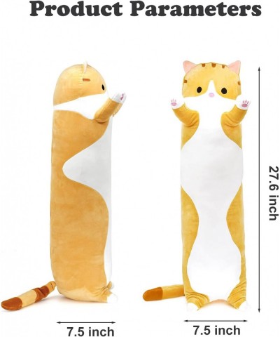 Soft Stuffed Animals Doll Cute Kitten Plush Cat Pillow Toy Gifts for Kids Bedding Birthday Valentines Christmas - 27.6 inch $...