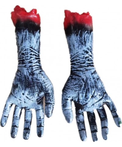 Fake Human Bloody Dead Body Parts Haunted House Halloween Decorations (L Hands Black) $15.75 Gags & Practical Joke Toys