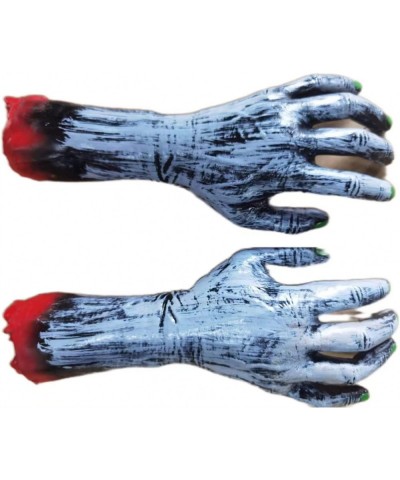 Fake Human Bloody Dead Body Parts Haunted House Halloween Decorations (L Hands Black) $15.75 Gags & Practical Joke Toys