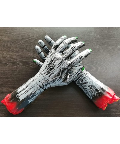 Fake Human Bloody Dead Body Parts Haunted House Halloween Decorations (L Hands Black) $15.75 Gags & Practical Joke Toys