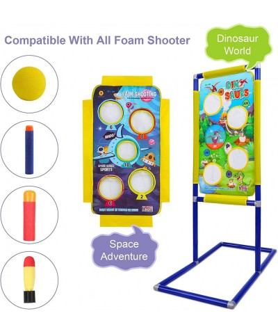 Shooting Game Toy for Kids - 2 in 1 Foam Ball Popper Toy Gun Boys - Shooting Target 24 Foam Ball & Sticky Balls - Birthday To...