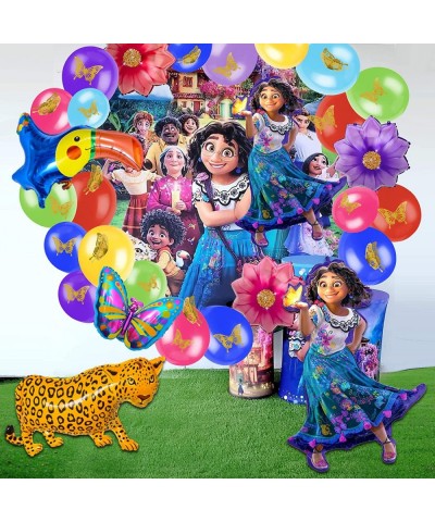 Encanto Birthday Party Supplies 142Pcs Balloons Arch Garland Kit Assorted Latex Balloons Mirabel Flower Foil Balloons and 3D ...