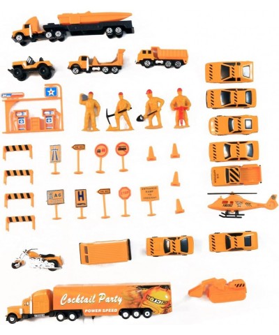 KidPlay 50pc Diecast Cars Urban City Construction Toys Play Set for Kids $51.76 Kids' Play Trucks